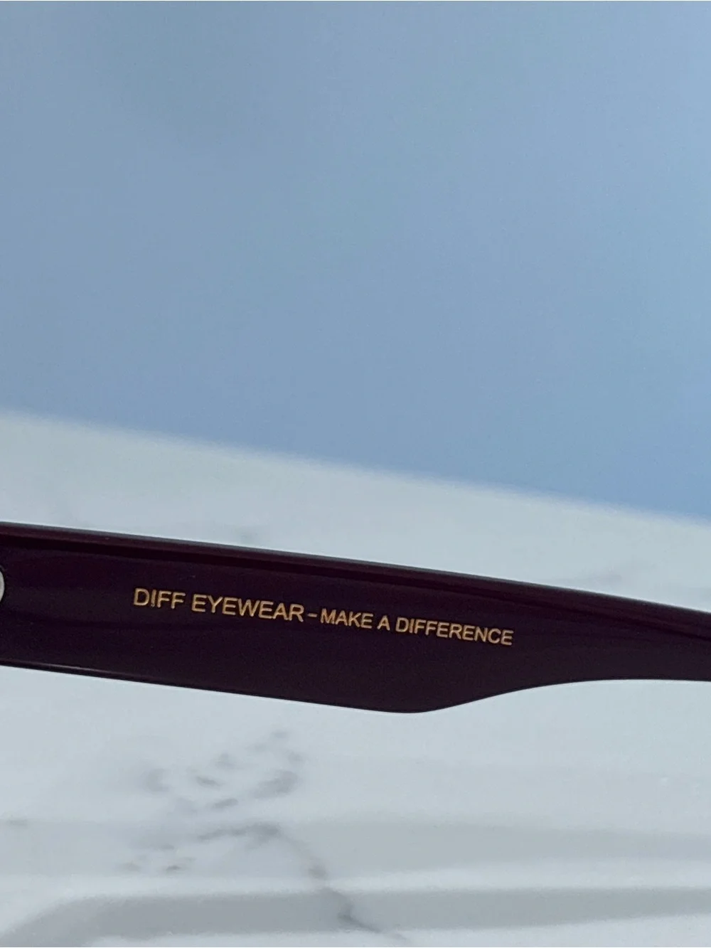 DIFF Eyewear Amara Square Sunglasses Burgundy Wine Gradient Lens